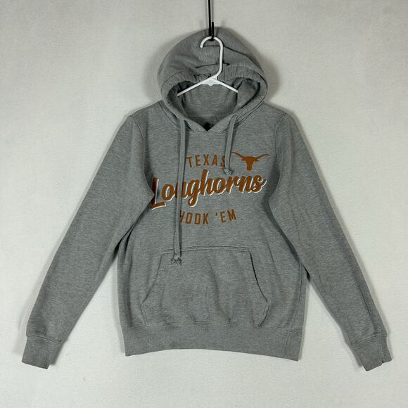 Texas Longhorns Hoodie Women's Small Gray Graphic Print Logo Casual College NCAA - Picture 1 of 8